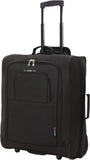 Set of 2 British Airways Jet 2 & easyJet Plus/Flexi 56x45x25cm Maximum Cabin Hand Luggage Approved Trolley Bag, Huge 60L Capacity, Black
