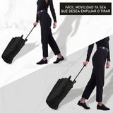 Set of 2 British Airways Jet 2 & easyJet Plus/Flexi 56x45x25cm Maximum Cabin Hand Luggage Approved Trolley Bag, Huge 60L Capacity, Black