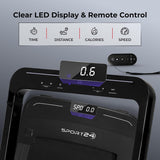 Sports24 Home Folding Treadmill, 1-16km/h 5 in 1 Foldable, Auto-Incline Running Machine, 120kg Limit, Bottle Holder, Apps, Speaker, Work Tray, Handle, LED Display, 4.5HP Quiet Motor, Remote Control