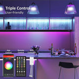 Smart LED Light Strips 5m Colour Changing Music Sync Mood Lights TV Glow Bedroom Living Room Ambiance Party Lighting with Alexa Google Home Bluetooth WiFi App & Remote Control Timer Function