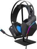XTREME RGB Gaming Headset Stereo Surround Sound Gaming Headphones with Stand LED Lights & Adjustable Mic for PS4 PS5 PC Xbox One Nintendo Switch Mac  + KEYBOARD + MOUSE + PAD