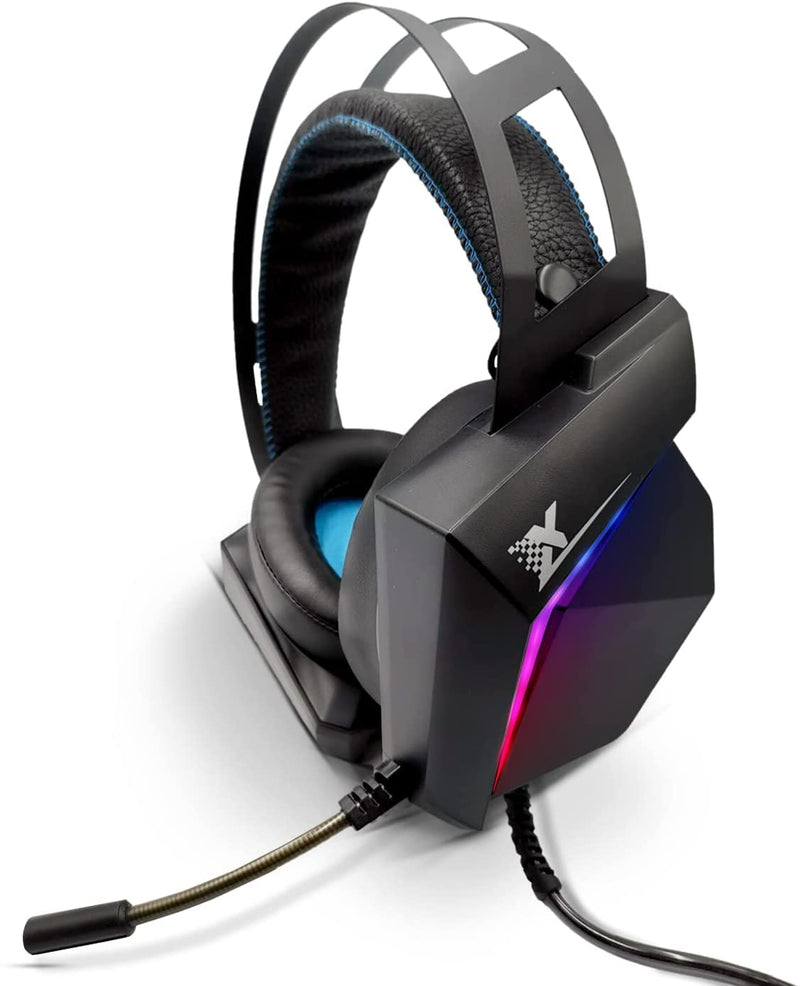 XTREME RGB Gaming Headset Stereo Surround Sound Gaming Headphones with Stand LED Lights & Adjustable Mic for PS4 PS5 PC Xbox One Nintendo Switch Mac  + KEYBOARD + MOUSE + PAD
