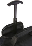 Set of 4 Hand Luggage Set Including 2X Ryanair Cabin Approved 55x40x20cm Trolley Bag & 2X Ryanair Maximum 40x20x25Holdall Under Seat Flight Bag (Black + Black)