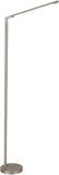 O&S Free Standing LED Floor Lamp Light , 3 Colour Temperatures & Dimmable Brightness Level - Floor Lamps for Reading Living Room Study Modern Silver