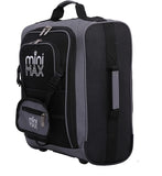 MiniMAX Childrens/Kids Luggage Carry On Trolley Suitcase with Backpack and Pouch for Your Favourite Doll/Action Figure/Bear (Black/Teddy)