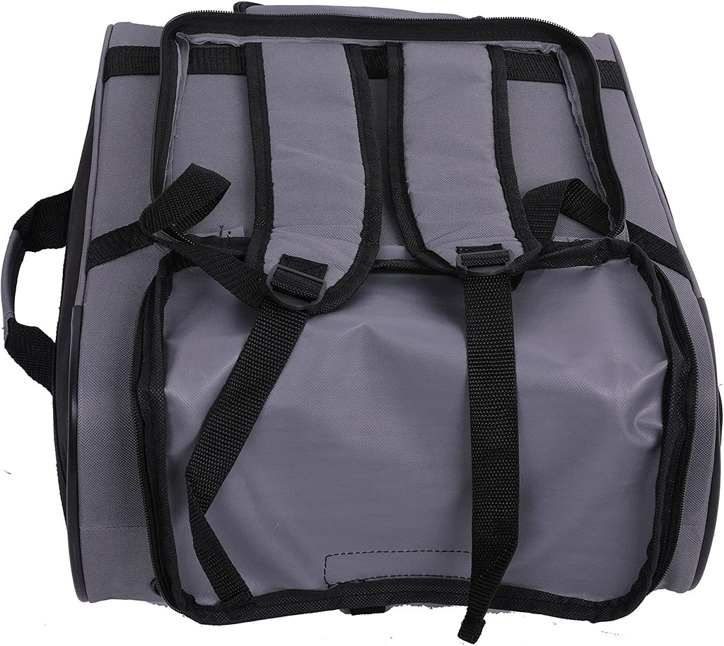 MiniMAX Childrens/Kids Luggage Carry On Trolley Suitcase with Backpack and Pouch for Your Favourite Doll/Action Figure/Bear (Black/Teddy)