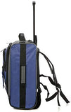 MiniMAX Childrens/Kids Luggage Carry On Trolley Suitcase with Backpack and Pouch for Your Favourite Doll/Action Figure/Bear Pink + Blue