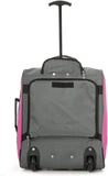 MiniMAX Childrens/Kids Luggage Carry On Trolley Suitcase with Backpack and Pouch for Your Favourite Doll/Action Figure/Bear (Pink + Teddy / Blue + Teddy)