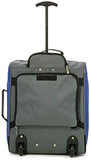 MiniMAX Childrens/Kids Luggage Carry On Trolley Suitcase with Backpack and Pouch for Your Favourite Doll/Action Figure/Bear (Blue/Teddy)