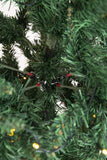 Olsen & Smith 6ft (6 Feet) 1.8m 700 Tips Pre Lit Christmas Tree with Lights (300 Warm White LED Lights) Festive Artificial Pine Indoor Xmas tree