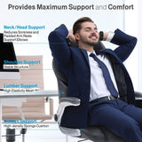 Executive Office Desk Chair Swivel PC Computer Office Desk Chairs with Arms and Back Support for Home & Office & Gaming Chair Use for Adults - Packed Direct UK