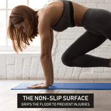 Sport24 Yoga Mat NBR Non-slip Multipurpose- Pilates, Ab workouts, Stretching, Push ups, Gymnastics- 183cm X 62cm X 1cm with Carry Strap- Men/Women