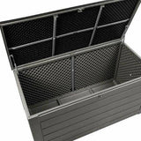 Olsen & Smith Large 680L Plastic Garden Bench Storage Box - Packed Direct UK