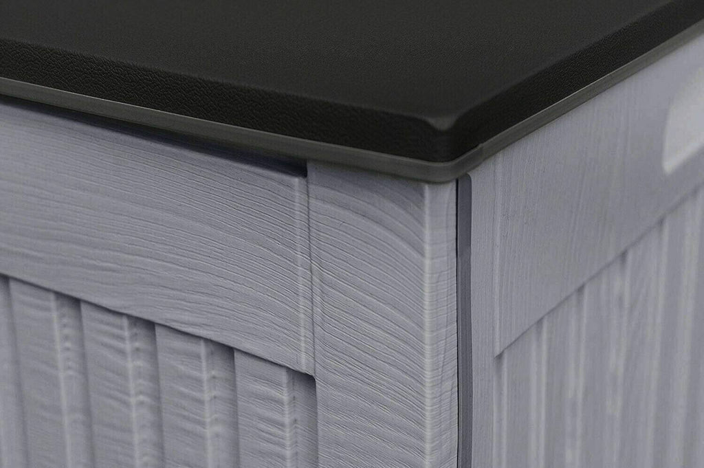 Olsen & Smith Medium 270L Plastic Garden Bench Storage Box - Packed Direct UK