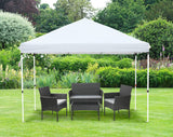 Olsen & Smith Pop Up Garden Gazebo 3m x 3m Showerproof UV 50+ Outdoor Garden Shelter Rustproof PVC Coated Carry Bag & Leg Weight Bags Grey - Packed Direct UK