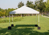 Olsen & Smith Pop Up Garden Gazebo 3m x 3m Showerproof UV 50+ Outdoor Garden Shelter Rustproof PVC Coated Carry Bag & Leg Weight Bags Grey - Packed Direct UK