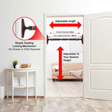 Sport24 Adjustable Telescopic Door Frame Body Weight Pull Up Chin Up Push Up Door Bar Wide Grip Heavy Duty For Home Gym Workout Fitness Muscle Training - Packed Direct UK