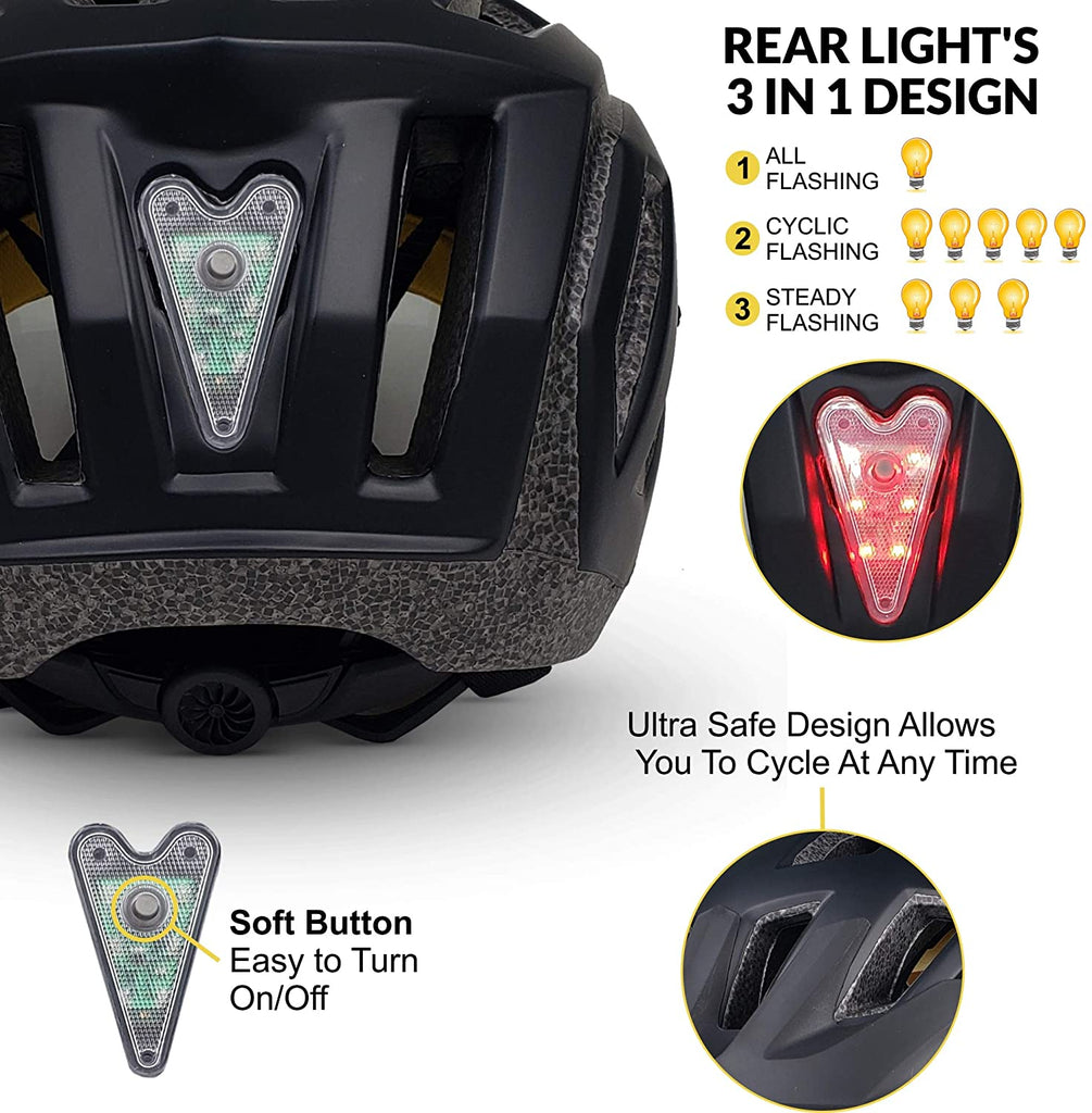 SPORT24 Lightweight Bike Cycle Helmet Road Bike Cycling Safety Helmet for Men Women (Fits Head Sizes 58-61cm) Black White - Packed Direct UK