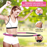 Sport24 Weighted Gym Hula Hoop Fitness Exercise Ring 0.9KG Soft & Adjustable Kids/Adult