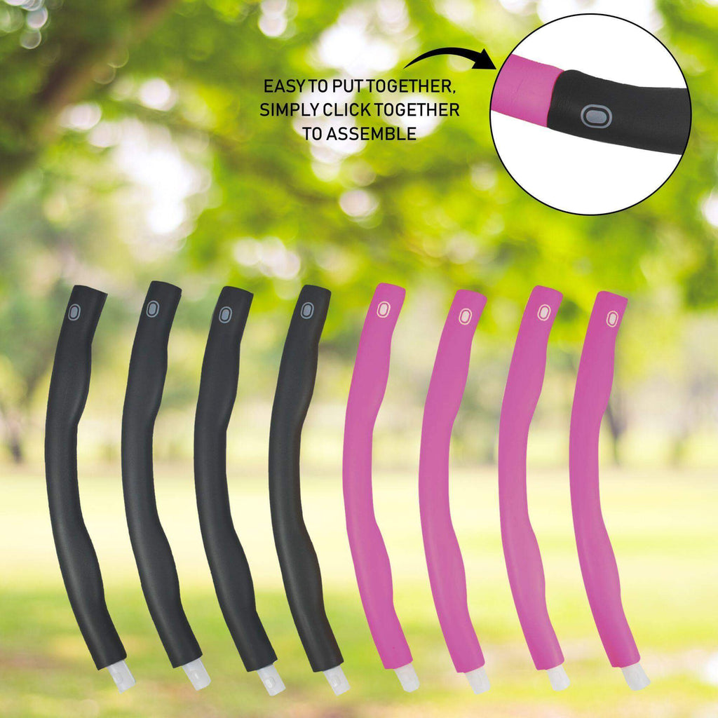 Sport24 Weighted Gym Hula Hoop Fitness Exercise Ring 0.9KG Soft & Adjustable Kids/Adult - Packed Direct UK