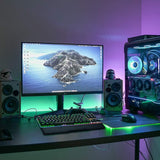 XTREME RGB Backlit Mechanical Gaming Keyboard USB Wired Rainbow Keyboard for PC Gaming with Wrist Rest - UK Qwerty Layout - Black - Packed Direct UK