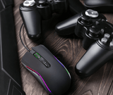 XTREME RGB Backlit USB Wired Optical Gaming Mouse for PC Computer Gaming - 7 Programmable Buttons - 6400 DPI Adjustable - Ergonomic Grip - Black - Packed Direct UK