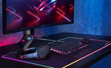 XTREME RGB Gaming LED Mouse Mat Pad – Large Wide Thick Soft Non-Slip Mousepad for PC Computer Macbook Laptop Desk Gaming Rig - 800×300×4mm - Black - Packed Direct UK