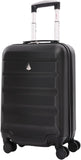 Aerolite 55x35x20cm Cabin Luggage Suitcase 8W BLACK 21