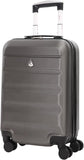 Aerolite 55x35x20cm Cabin Luggage Suitcase 8W Charcoal 21