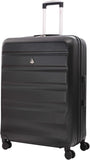 Aerolite 29" Large Lightweight Hard Shell Luggage Suitcase Spinner Suitcase with 8 Wheels, (79x58x31cm), 127L (BLACK)