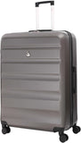 Aerolite 29" Large Lightweight Hard Shell Luggage Suitcase Spinner Suitcase with 8 Wheels, (79x58x31cm), 127L (Charcoal)