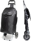 Hoppa 57Ltr Lightweight Shopping Trolley 2024 model, Hard Wearing & Foldaway Push/Pull Cart for Easy Storage With 1 Year Guarantee