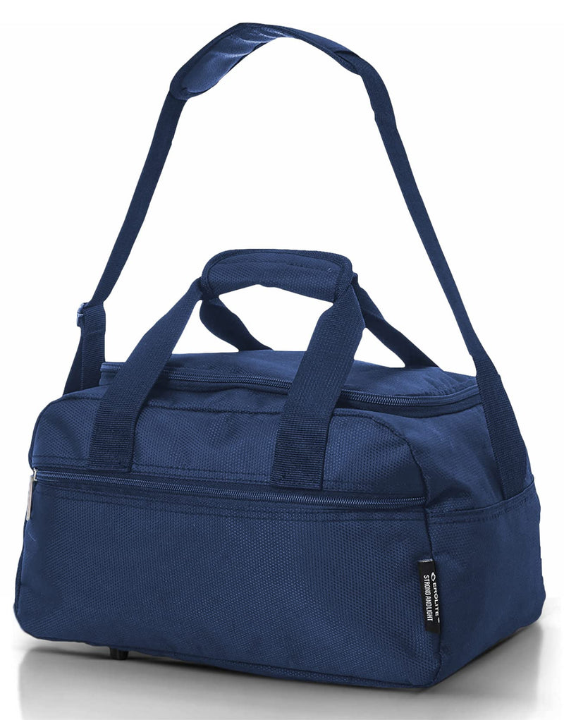 Aerolite (40x20x25cm) New and Improved 2024 Ryanair Maximum Size Holdall Cabin Luggage Under Seat Flight Bag NAVY