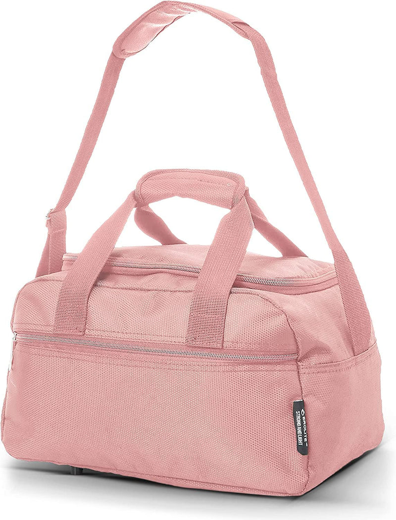Aerolite (40x20x25cm) New and Improved 2024 Ryanair Maximum Size Holdall Cabin Luggage Under Seat Flight Bag ROSEGOLD