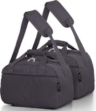 Aerolite (40x20x25cm) New and Improved 2023 Ryanair Maximum Size Holdall Cabin Luggage Under Seat Flight Holdall Bag CHARCOAL