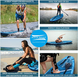 Aqua Spirit Inflatable Stand up Paddle Board SUP Barracuda Kayak Package | 10'6 x 31 x 6" | Adult Beginners/Experts | 150KG Limit | Seat, Paddle & Kayak Blade, Pump, Go Pro Mount, Bag, Change Mat