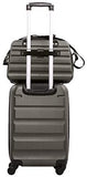 Aerolite Ryanair Maximum Size 40x20x25cm Hand Cabin Luggage Hard Shell Travel Carry On Holdall Shoulder Under Seat Flight Bag 40x20x25 Charcoal