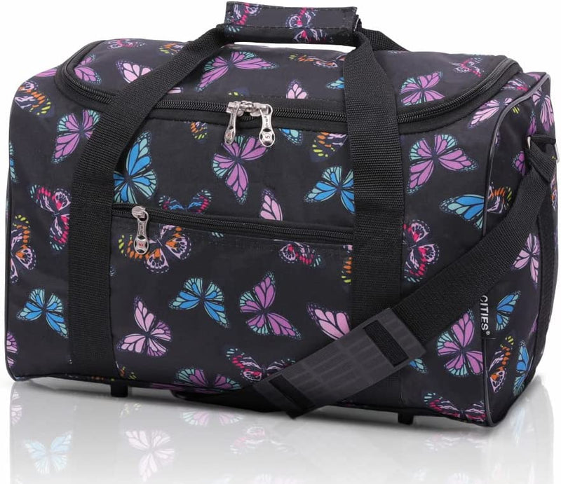 5 Cities 40x20x25 Ryanair Maximum Sized Travel Carry On Under Seat Cabin Holdall Lightweight – Take The Max on Board! with 2 Year Warranty