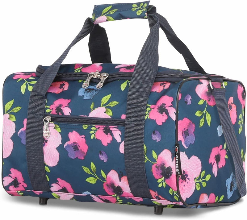 5 Cities 40x20x25 Ryanair Maximum Sized Travel Carry On Under Seat Cabin Holdall Lightweight – Take The Max on Board! with 2 Year Warranty