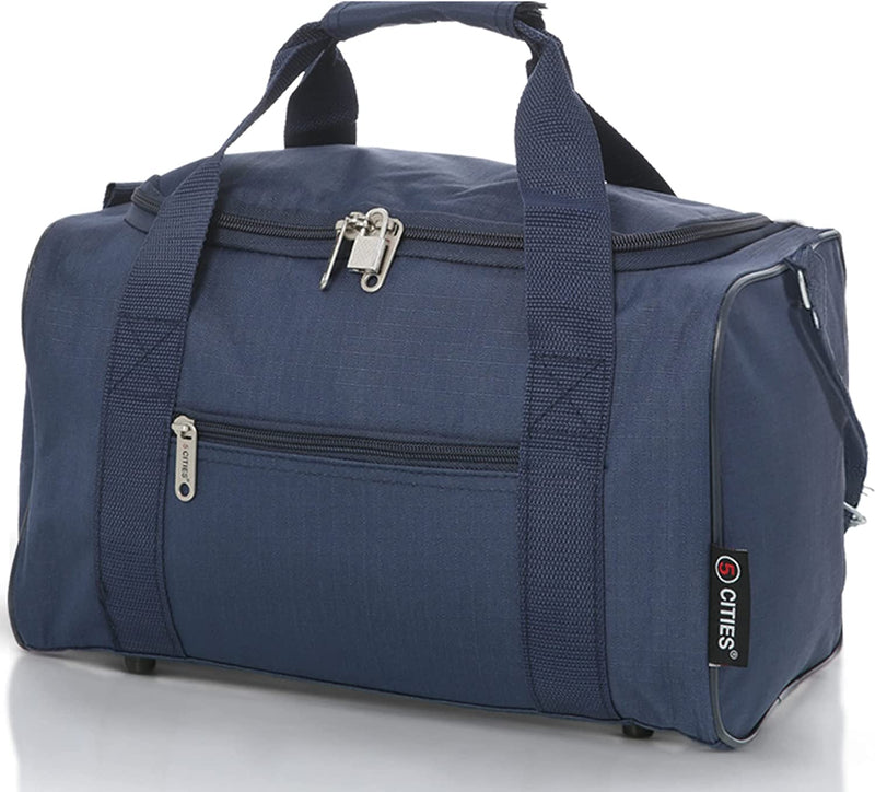 5 Cities 40x20x25 Ryanair Maximum Sized Travel Carry On Under Seat Cabin Holdall Lightweight – Take The Max on Board! with 2 Year Warranty