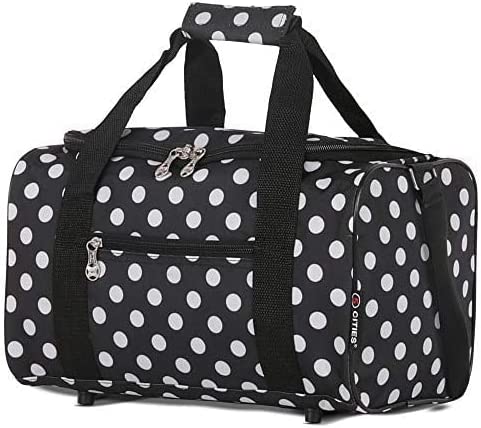 5 Cities 40x20x25 Ryanair Maximum Sized Travel Carry On Under Seat Cabin Holdall Lightweight – Take The Max on Board! with 2 Year Warranty