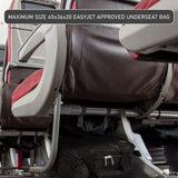 Aerolite 45x36x20 New and Improved 2022 easyJet Maximum Size Holdall Cabin Luggage Under Seat Flight Bag, (Black X 2)