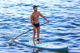 AQUA SPIRIT Inflatable Stand up Paddle Board SUP TEMPO Package | 10’6 x 32” x 6” | Adult Beginners/Experts | 120KG Limit | Paddle, Backpack, Pump, Go Pro Mount, Change Mat, Phone Case Blue