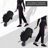 Hoppa Fully Insulated Lightweight 2022 Model 2 Wheeled Large 42Litre Capacity Shopping Trolley Bag 95cm, 2.1kg with Shoulder Strap
