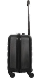 Aerolite Hard Shell Rolling Padded Laptop Case Bag on 4 Wheels - Fits up to 15.6", Overnight Trolley Business Hand Cabin Luggage Case Black