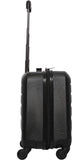 Aerolite Hard Shell Rolling Padded Laptop Case Bag on 4 Wheels - Fits up to 15.6", Overnight Trolley Business Hand Cabin Luggage Case Black