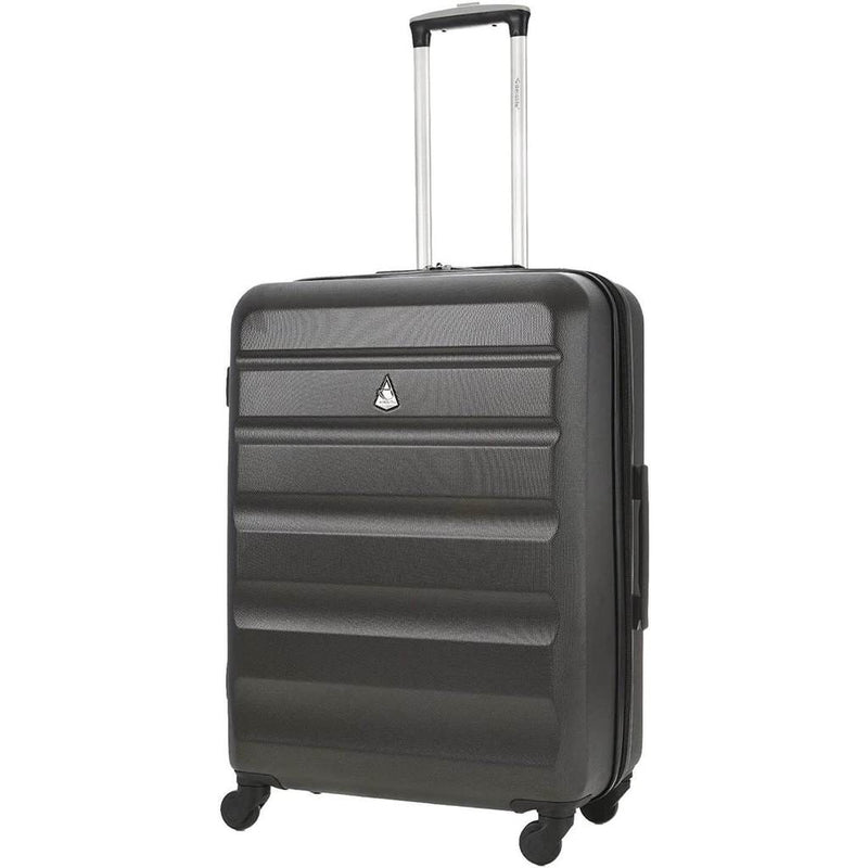 Aerolite Medium 25" Lightweight Hard Shell Luggage Suitcase with 4 Spinner Wheels for 360 Degree Manoeuvrability, 69x50x27cm - Packed Direct UK