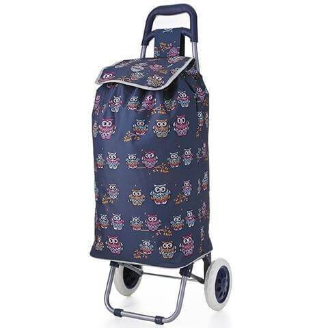 Hoppa Mini 47L (60x33x24cm) Lightweight Wheeled Shopping Trolley - Packed Direct UK