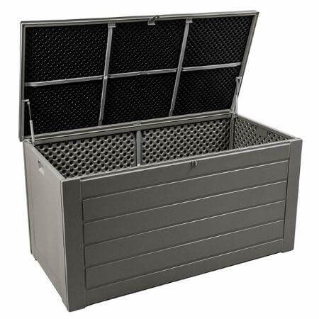 Olsen & Smith Large 680L Plastic Garden Bench Storage Box - Packed Direct UK
