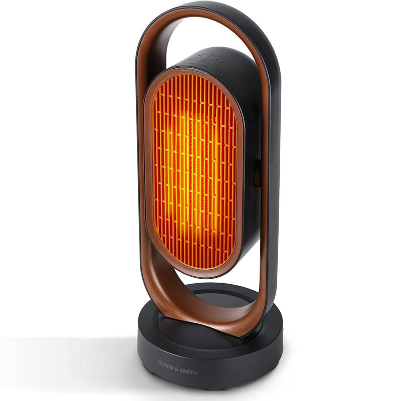 Olsen & Smith Tower Fan Heater Stylish Modern 1800W 1.8kW Compact Efficient Oscillating Ceramic with Timer Remote Control Low Energy for Home, Office and Bedroom - Packed Direct UK